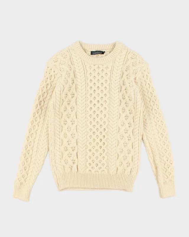 Vintage Irelands Eye Wool Aran Knit Jumper - XS sold by Rokit