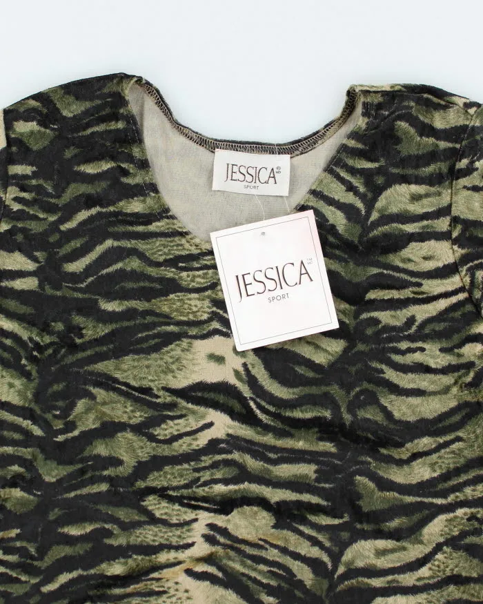 Deadstock Jessica Animal Print Velour Top - M sold by Rokit product image thumbnail 3