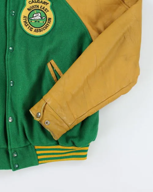 Vintage 80's Calgary Hockey Embroidered Varsity Jacket - L sold by Rokit product image thumbnail 4