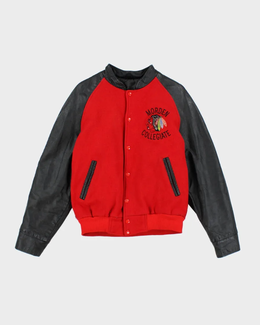 Vintage 80's Heavyweight Morden Collegiate Varsity Jacket - S sold by Rokit