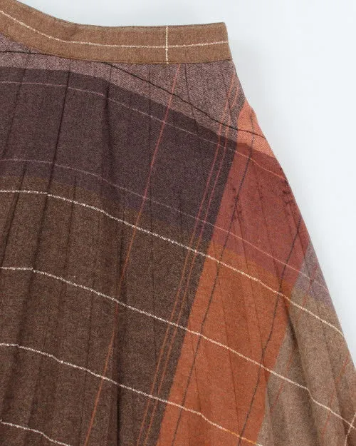 Vintage Wool Blend Checked Skirt - XS sold by Rokit product image thumbnail 4