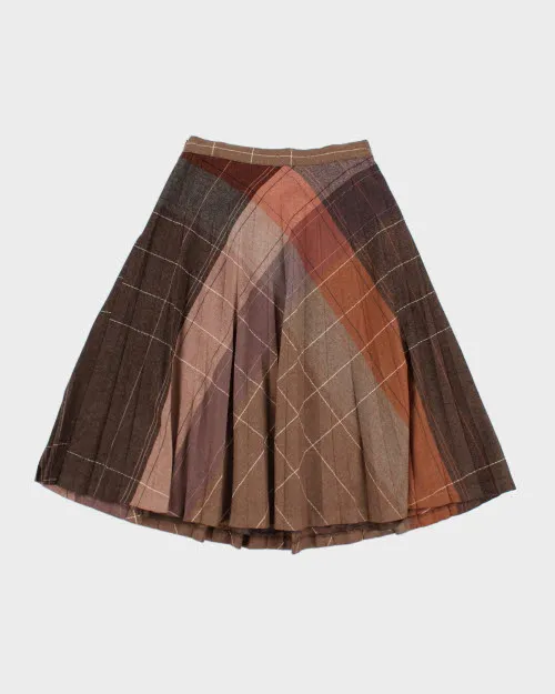 Vintage Wool Blend Checked Skirt - XS sold by Rokit product image thumbnail 2