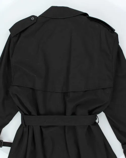 Vintage Moores Black Trench Coat - L sold by Rokit product image thumbnail 5