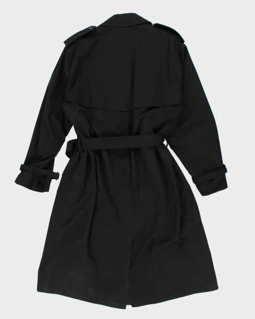 Vintage Moores Black Trench Coat - L sold by Rokit product image thumbnail 2