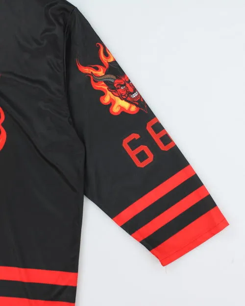 Vintage 2000's Satan Graphic Longsleeve Jersey - XXL sold by Rokit product image thumbnail 4