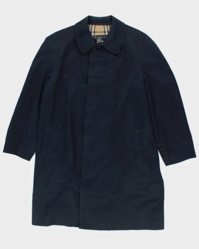 Vintage Burberry Navy Trench Coat - L sold by Rokit
