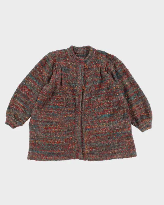 Vintage Multi-Colour Cardigan - L sold by Rokit