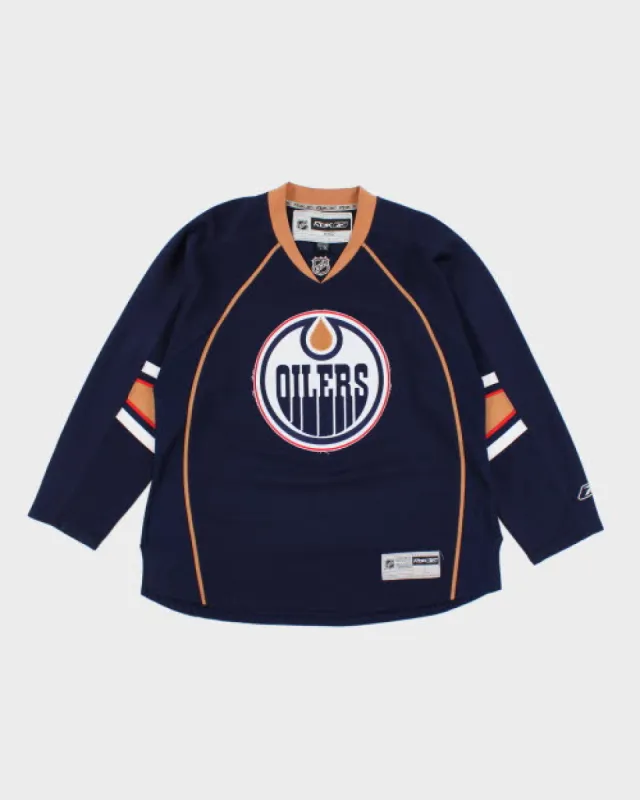 Vintage 90's Reebok NHL Oilers Hockey Jersey - L sold by Rokit