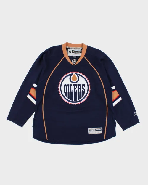 Vintage 90's Reebok NHL Oilers Hockey Jersey - L sold by Rokit