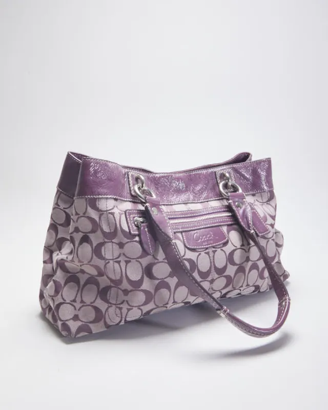 Coach Monogram Purple Handbag sold by Rokit