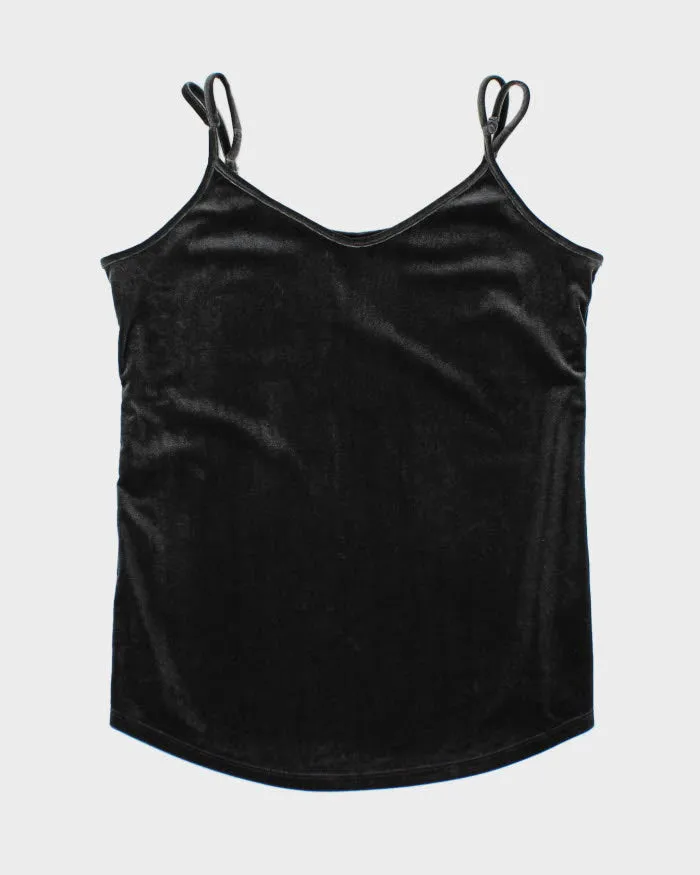 Y2k 00s Velvet Cami - M sold by Rokit