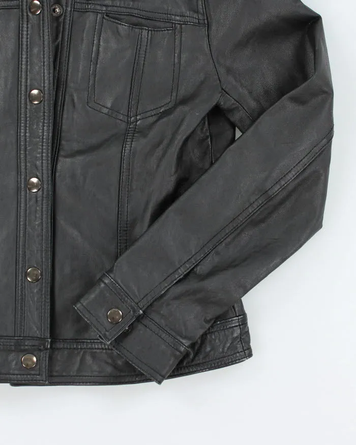 Vintage Pelle Pelle Black Leather Jacket - XS sold by Rokit product image thumbnail 4