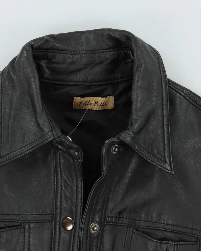 Vintage Pelle Pelle Black Leather Jacket - XS sold by Rokit product image thumbnail 5