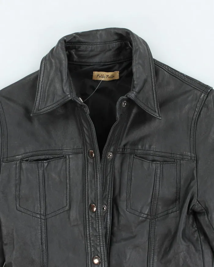Vintage Pelle Pelle Black Leather Jacket - XS sold by Rokit product image thumbnail 3