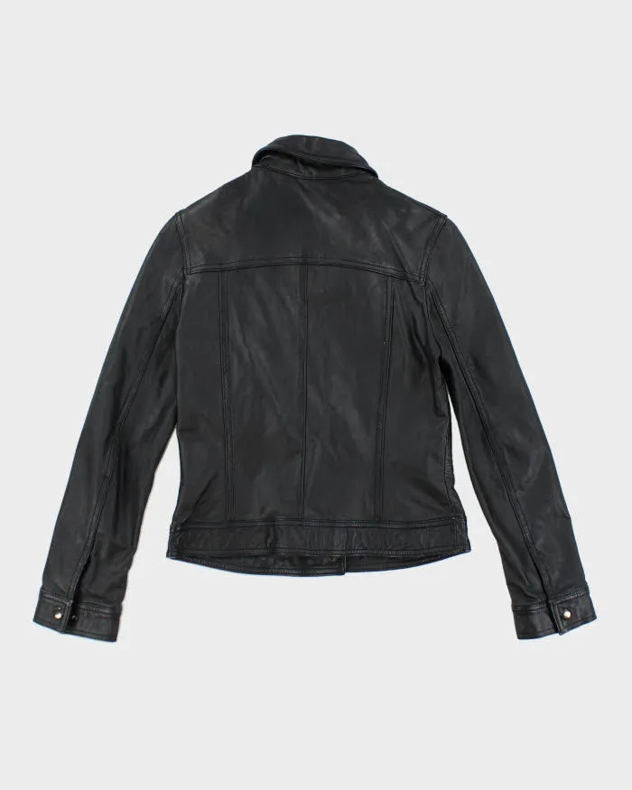 Vintage Pelle Pelle Black Leather Jacket - XS sold by Rokit product image thumbnail 2