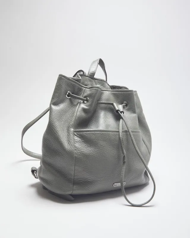 Vintage Y2K Coach Leather Round Backpack sold by Rokit