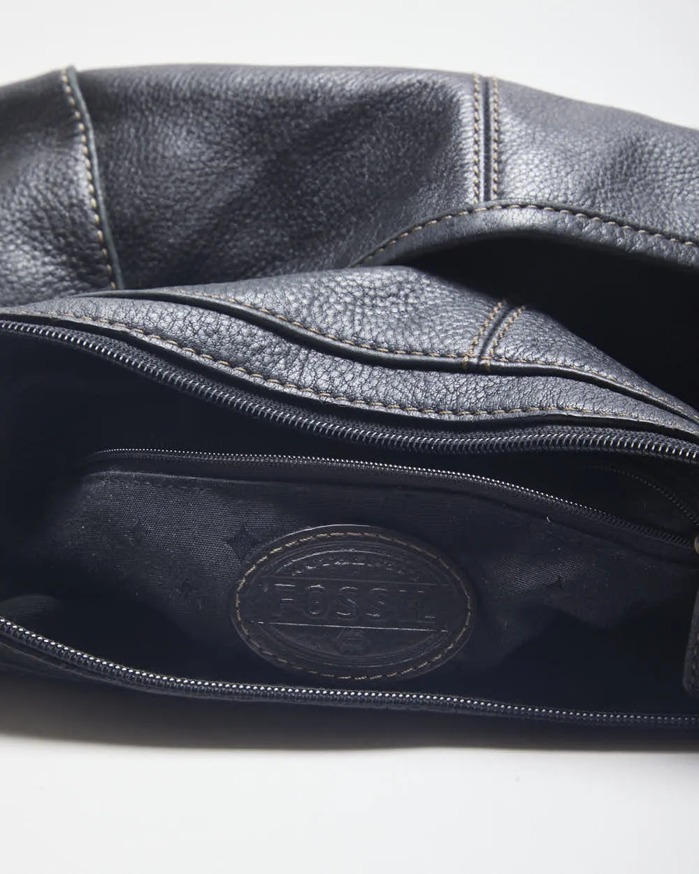 Fossil Black Leather Cross-body Bag sold by Rokit product image thumbnail 5