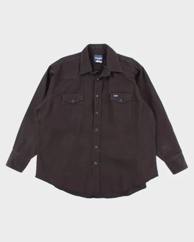 Vintage 90's Wrangler Heavyweight Snap Button Shirt - XL sold by Rokit