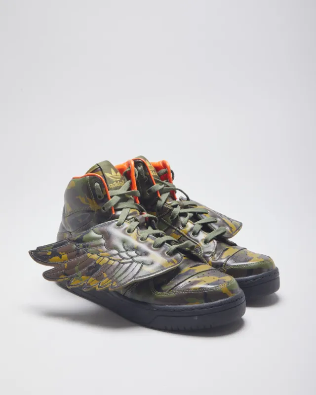 Vintage Adidas Originals x Jeremy Scott High Top Winged Trainers - UK 9 made by Adidas