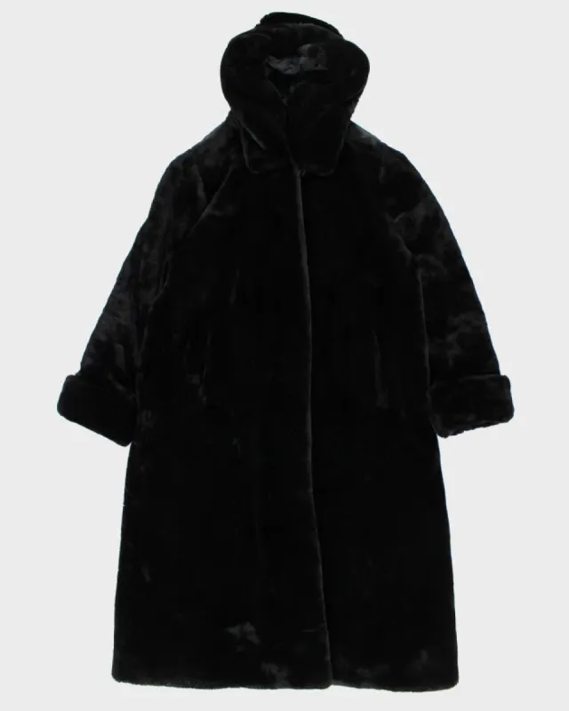 CGC Long Hooded Faux Fur Coat - L sold by Rokit