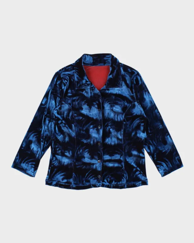 Vintage 90s Velvet Blouse - S sold by Rokit