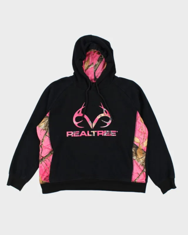 Vintage Y2K Real Tree Pink Camouflage Hoodie - L sold by Rokit