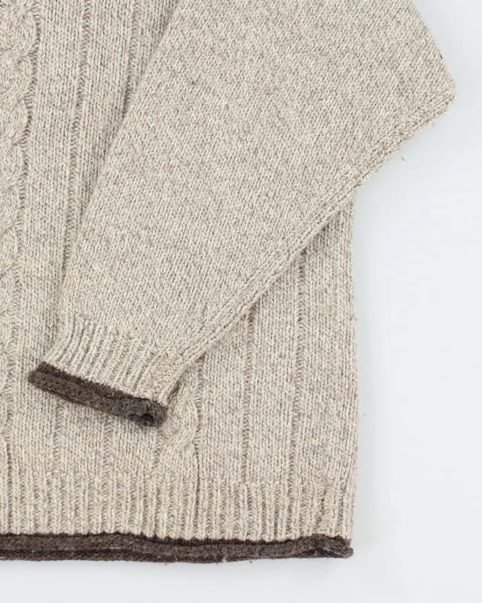 Vintage Trinity Wool Blend Aran Knit Jumper - L sold by Rokit product image thumbnail 4
