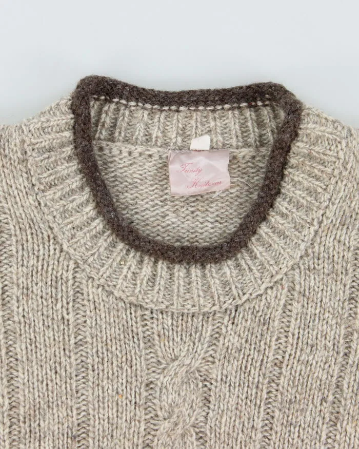 Vintage Trinity Wool Blend Aran Knit Jumper - L sold by Rokit product image thumbnail 5