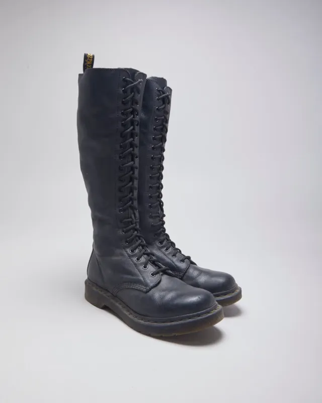 Vintage Dr Martens Ultra High Top Leather Boots - UK 7 sold by Rokit
