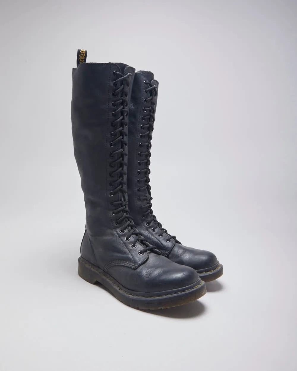 Vintage Dr Martens Ultra High Top Leather Boots - UK 7 sold by Rokit