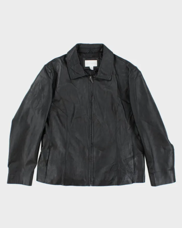 Vintage Worthington Black Leather Jacket - XL sold by Rokit