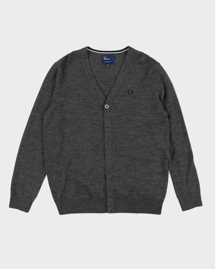 Fred Perry Merino Wool Cardigan - L sold by Rokit