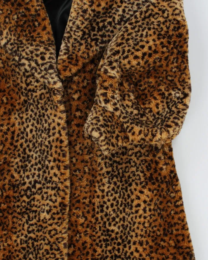 Monterey Leopard Print Faux Fur Coat - S sold by Rokit product image thumbnail 4