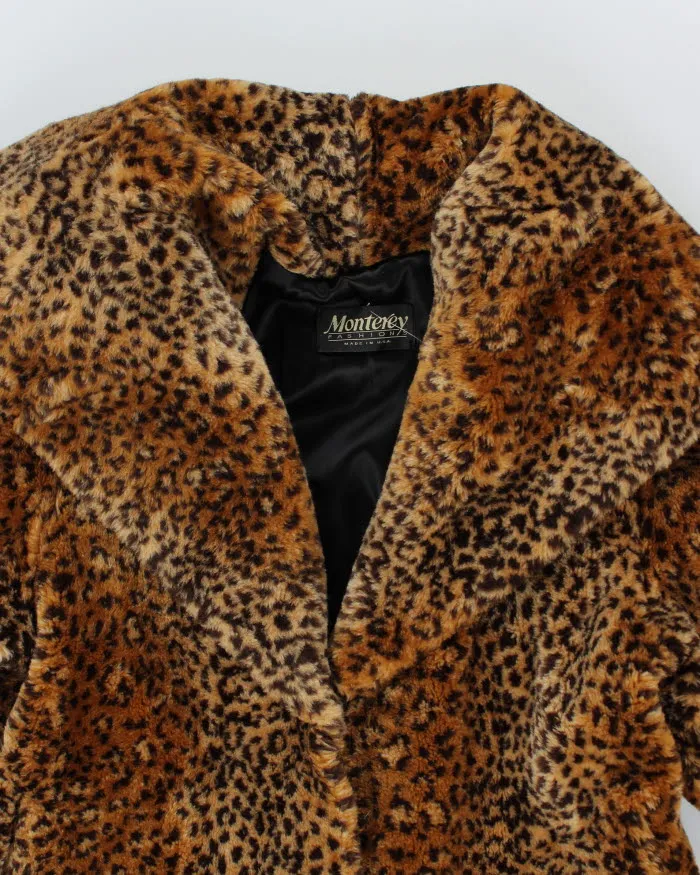 Monterey Leopard Print Faux Fur Coat - S sold by Rokit product image thumbnail 3