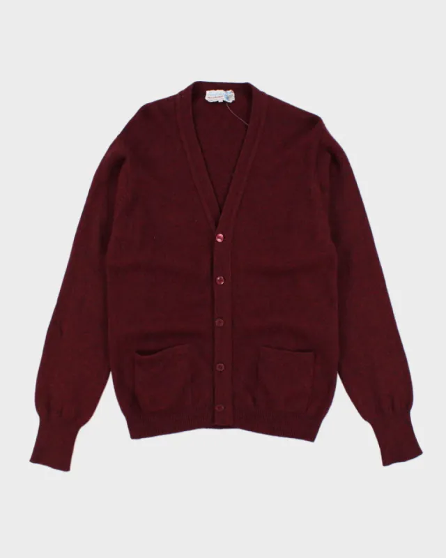 Vintage 80's Pure Wool Button Up Cardigan - M sold by Rokit