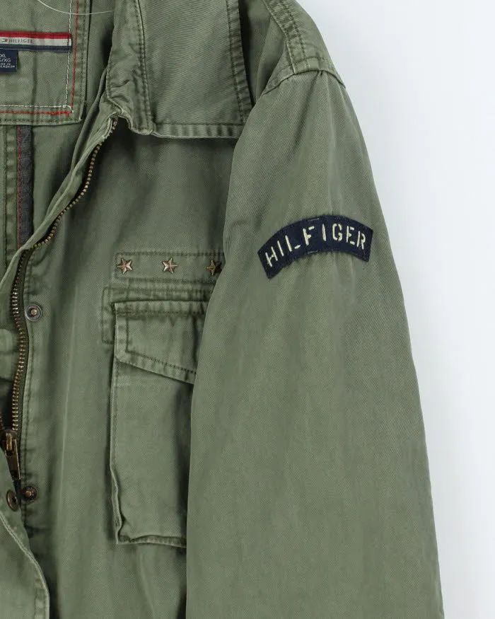 Vintage Y2K Tommy Hilfiger Military Zip Up Jacket - XL sold by Rokit product image thumbnail 4