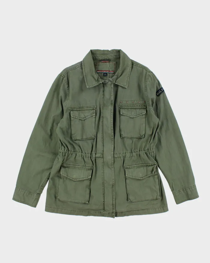 Vintage Y2K Tommy Hilfiger Military Zip Up Jacket - XL sold by Rokit