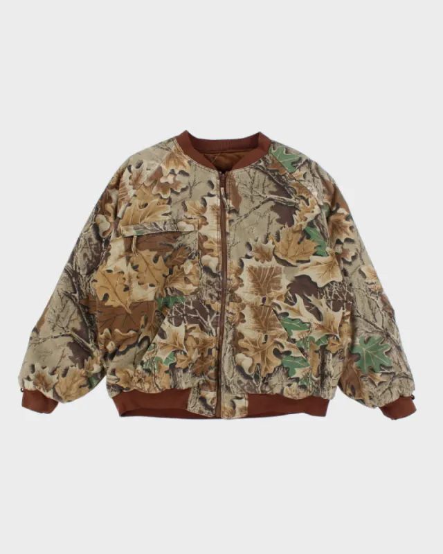 Camouflage Padded Quilted Jacket - XL sold by Rokit