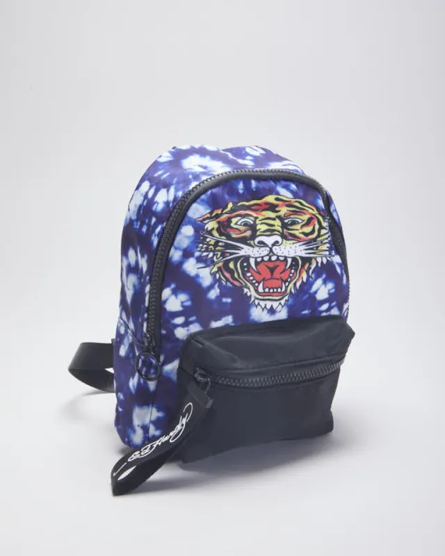 Vintage DSWT Y2K Ed Hardy Tiger Graphic Small Backpack sold by Rokit