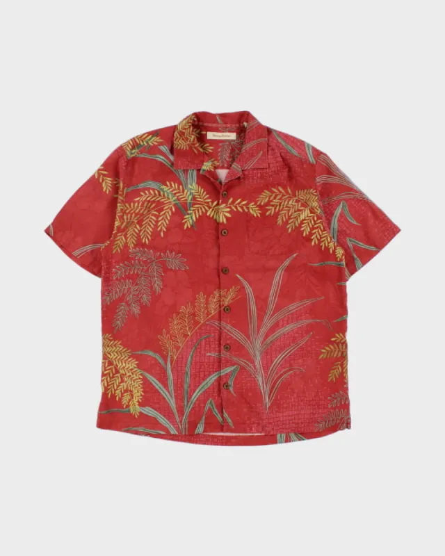 Men's Vintage 90s Tommy Bahama Silk Hawaiian Shirt - XL sold by Rokit
