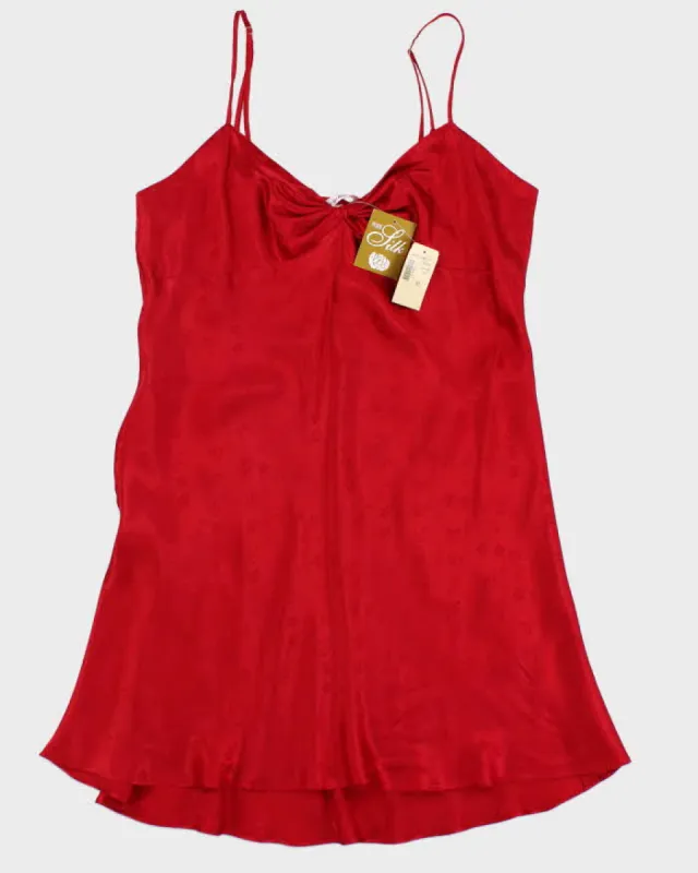 Vintage Deadstock La Vie En Rose Red Slip Dress - XL sold by Rokit