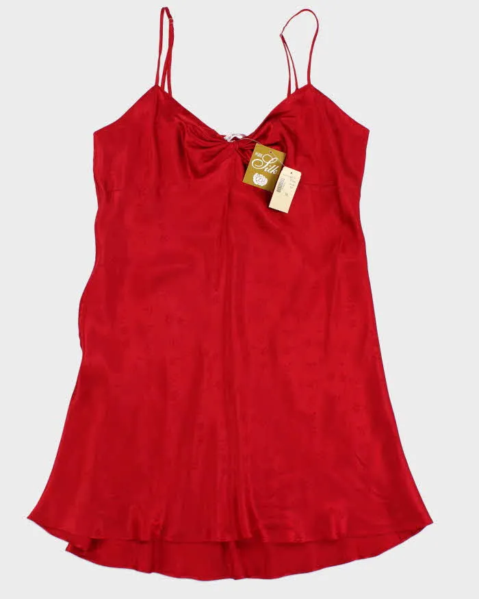 Vintage Deadstock La Vie En Rose Red Slip Dress - XL sold by Rokit