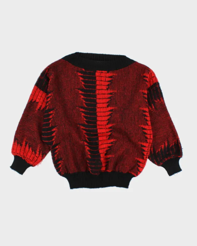 Vintage 80s Batwing Knit Jumper - L sold by Rokit