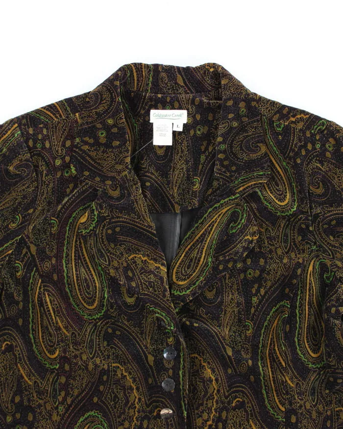 Vintage 90s Coldwater Creek Velvet Jacket - L sold by Rokit product image thumbnail 3