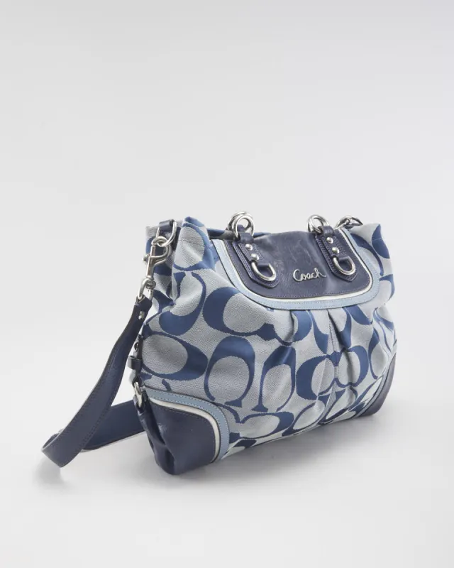 Coach Monogram Blue Shoulder Bag sold by Rokit