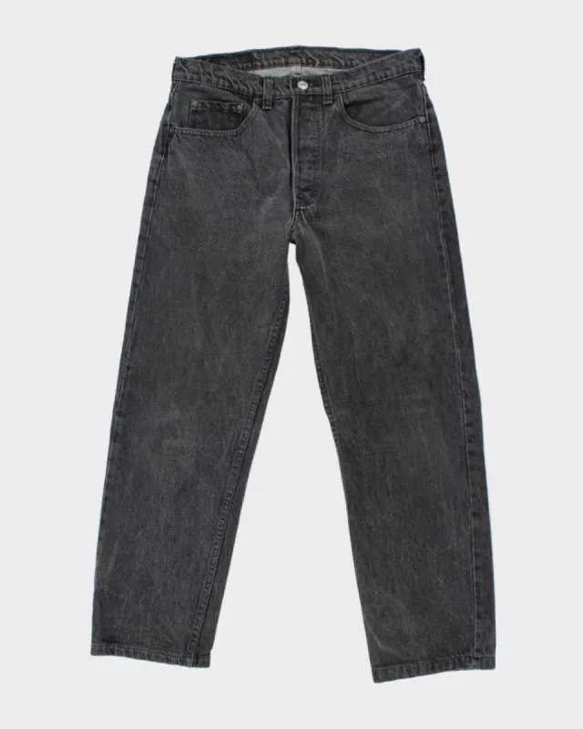 Vintage 90's Levi's 501 Black Dark Wash Jeans - W32 L28 sold by Rokit