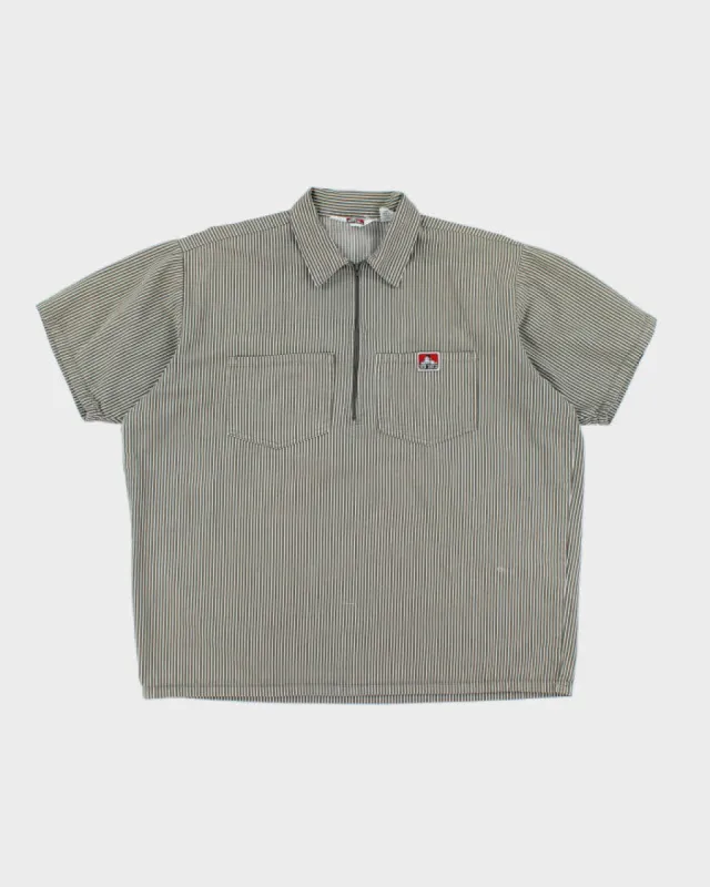 Vintage Ben Davies Short Sleeve Quarter Zip Shirt - XL sold by Rokit