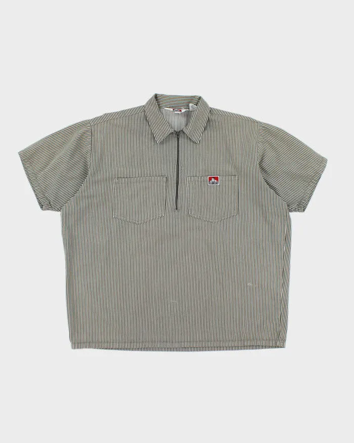 Vintage Ben Davies Short Sleeve Quarter Zip Shirt - XL sold by Rokit
