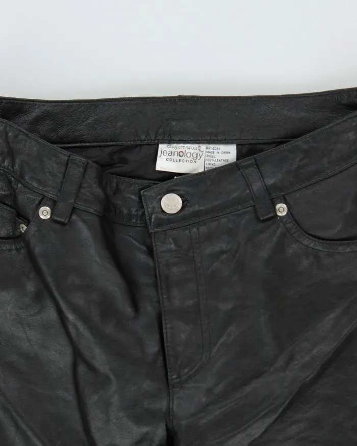 Vintage Jeanology Leather Trousers - W28 L32 sold by Rokit product image thumbnail 5