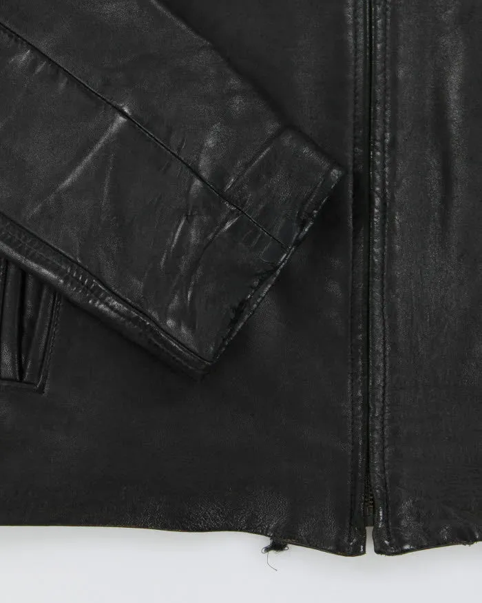 Vintage Danier Black Leather Jacket - L sold by Rokit product image thumbnail 5